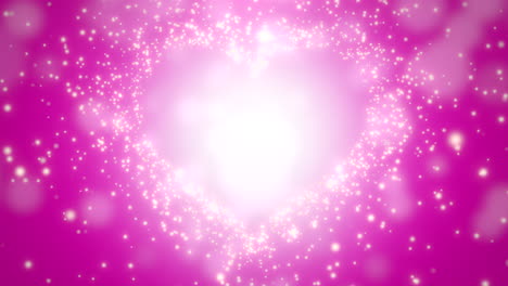 Closeup-pink-hearts-of-love-with-wedding-background