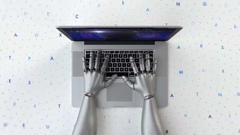 Advanced robot hands using laptop computer