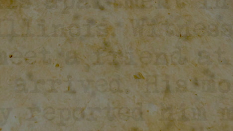 faded missing persons report on animated aged sepia film background
