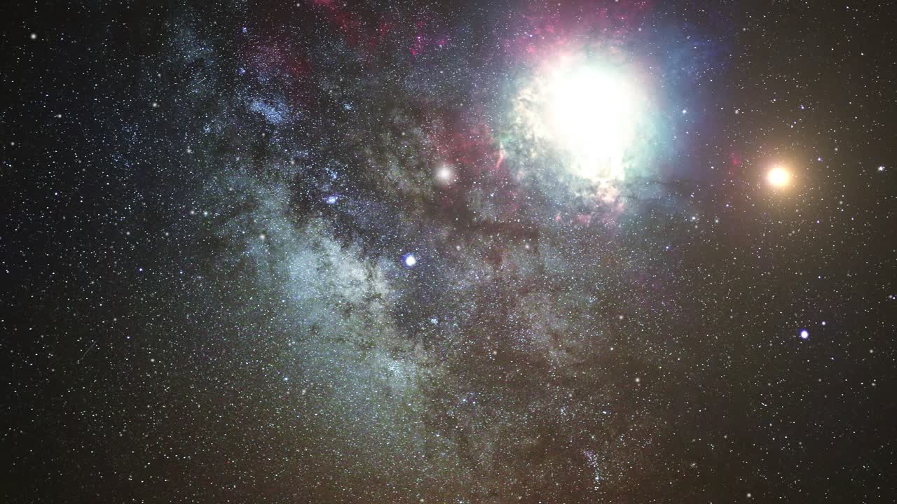 una luz brillante en la oscuridad del universo