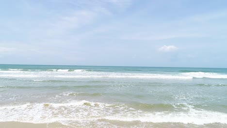 beautiful deserted beach landscape on a sunny days