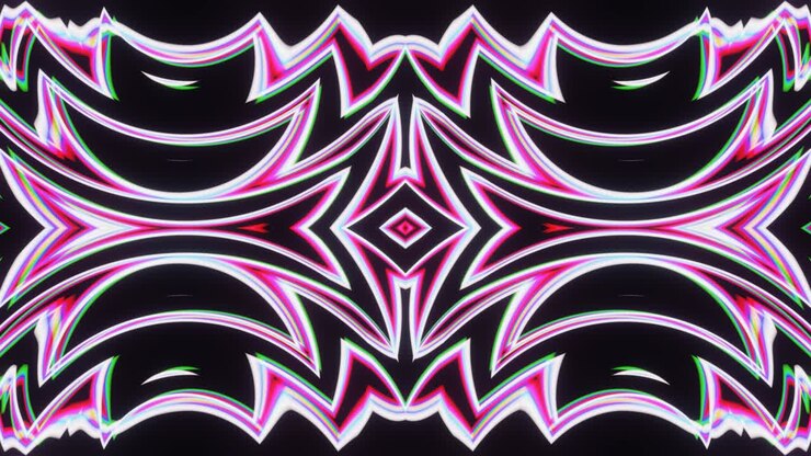 Concert multi-colored shimmers of abstract pattern