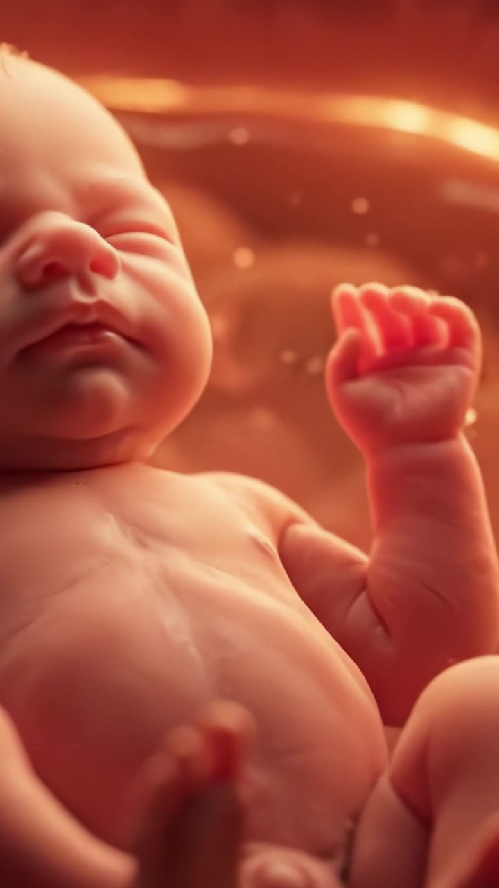 Recém-nascido Sereno: Um Olhar Íntimo de um Bebê Tranquilo Envolto em Luz Quente e Ambiente Suave, Simbolizando Novos Começos e a Beleza da Vida