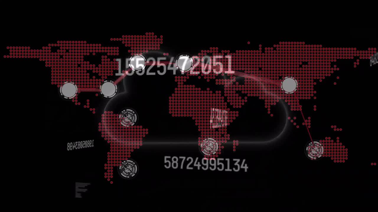 클라우드 오버 월드  ⁇ 의 연결 네트워크의 애니메이션