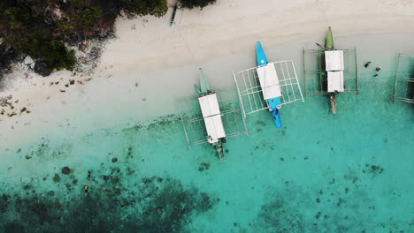 Aerial-view-of-tropical-beach-on-the-Bulog-Dos-Island,-Philippines-14