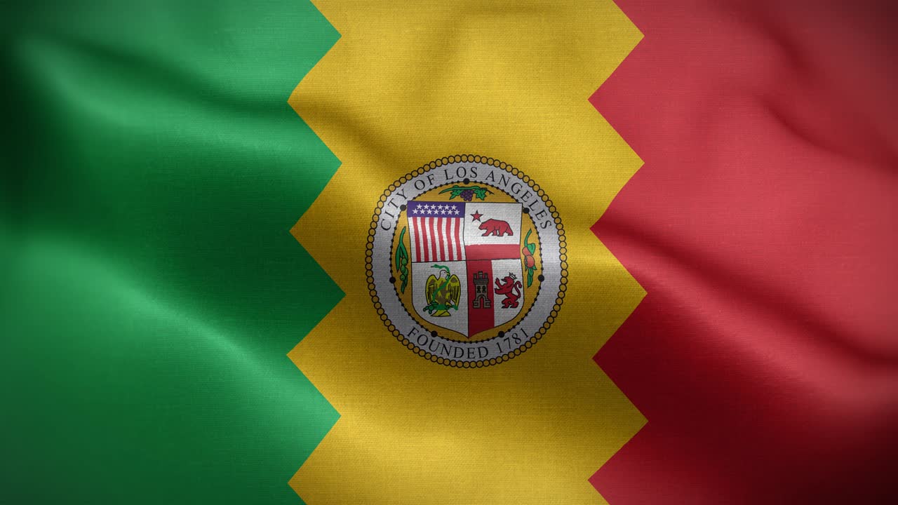 로스앤젤레스, 캘리포니아, 미국 발 루프 배경 4k