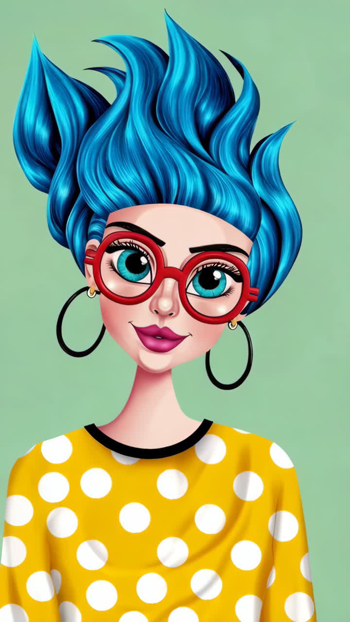 Illustrations of an Eccentric Old Man Character