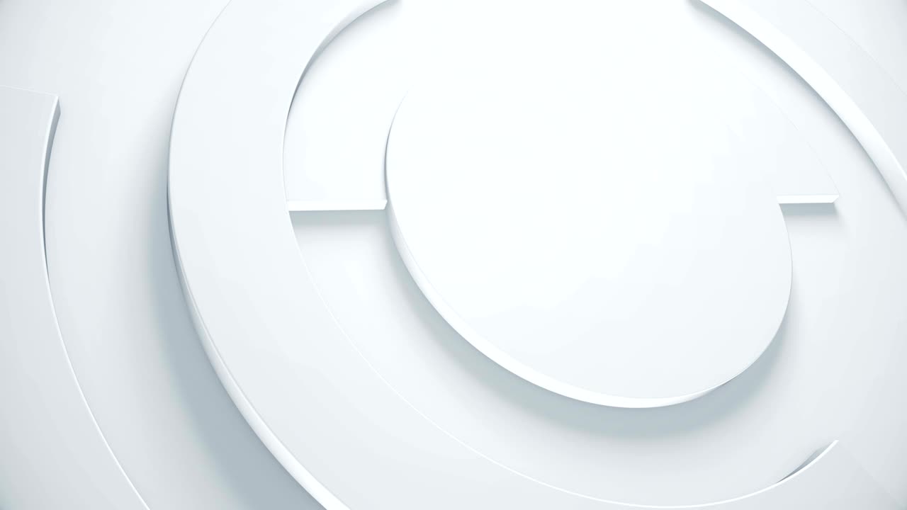Creative 3d render background with ring parts animation. Seamless loop.
