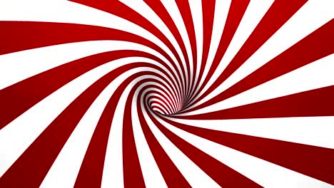 hypnotic spiral 4k 50fps red and white