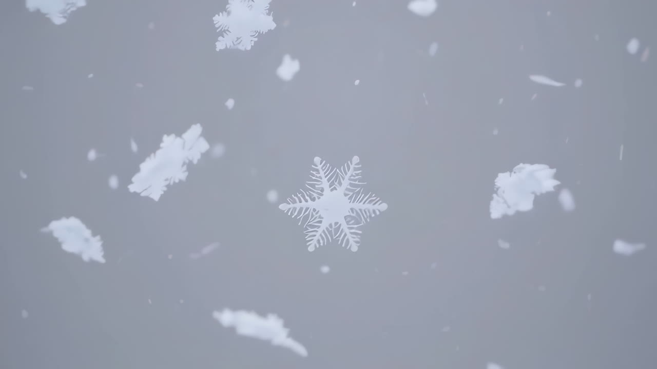 copos de nieve cayendo