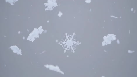 vallende sneeuwvlokken