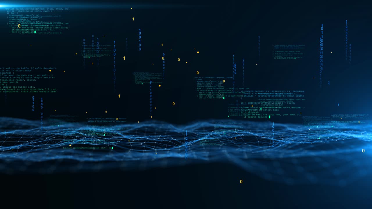 Digital code number abstract background programming languages cybersecurity threat data breach