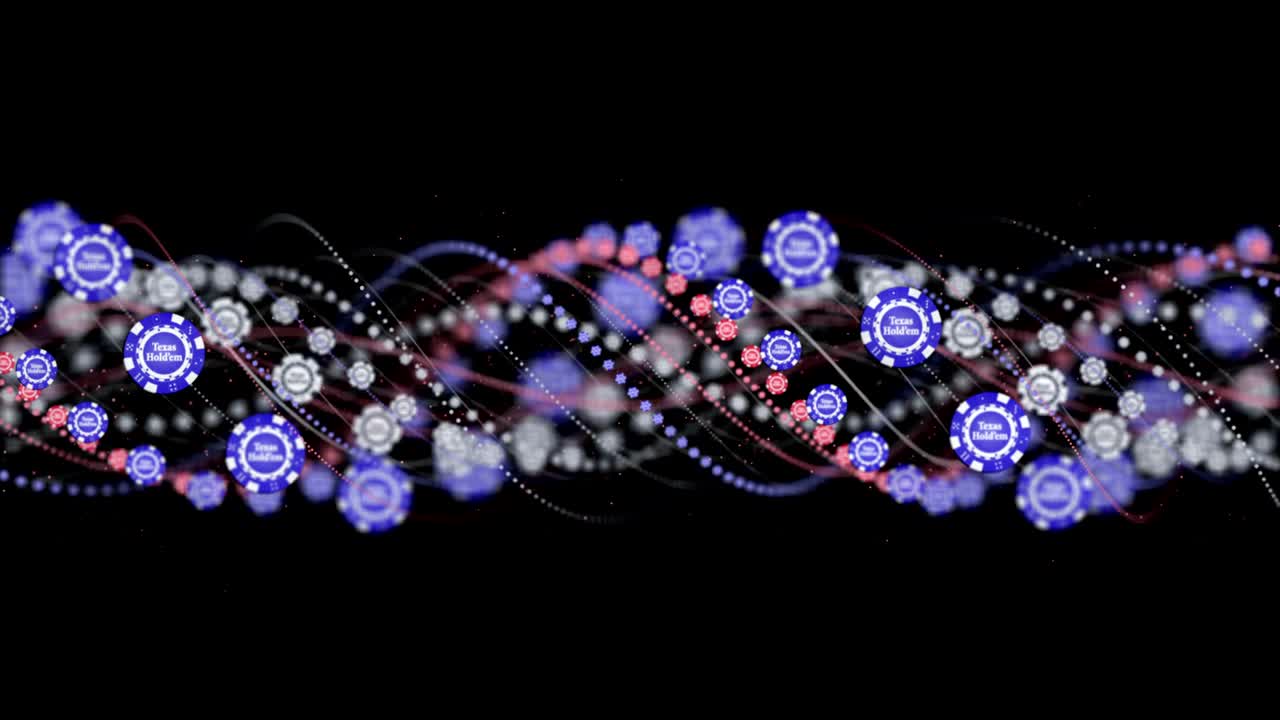 animación de fichas de póquer