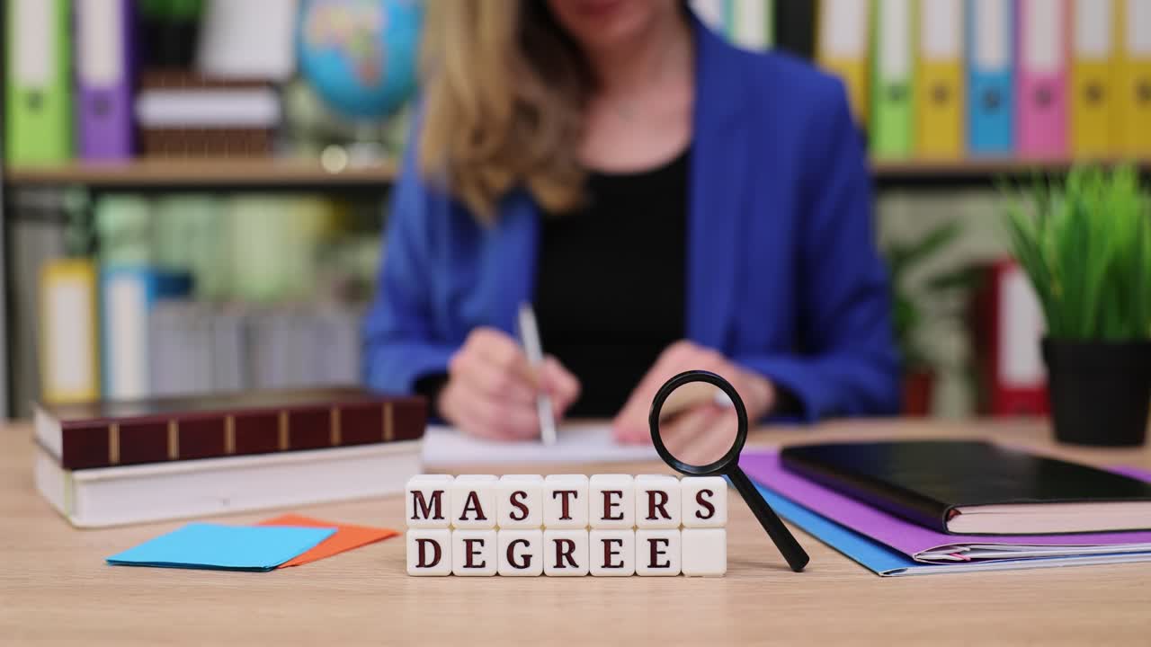 Master's Degree concept