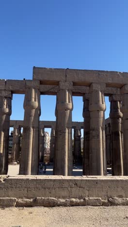 a view of ancient temples, arc shot