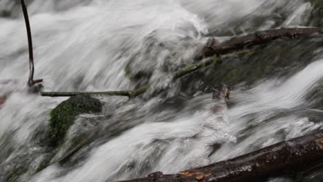 close up of fast moving stream. uk