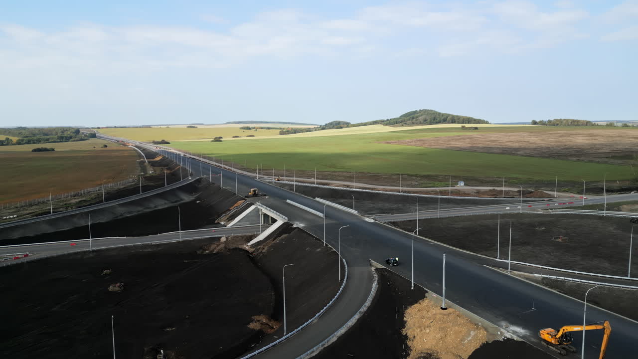 Highway Interchange Under Construction