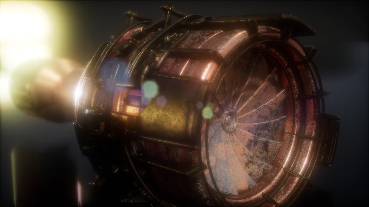 partes de las turbinas de motores a reacción