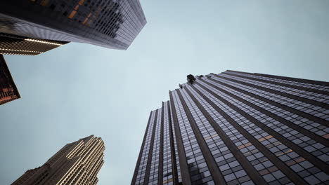 tall skyscrapers in a city