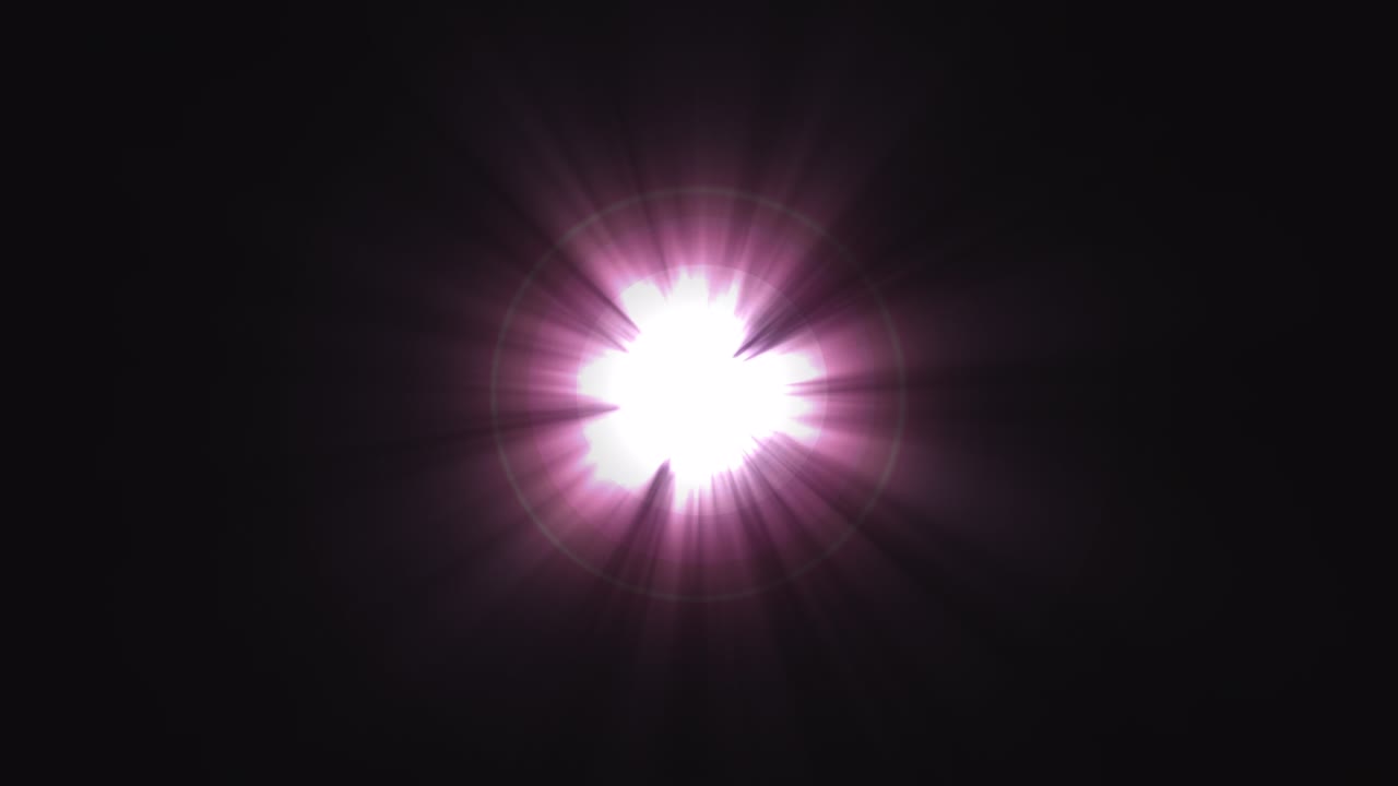 animación en bucle de la luz que sale de la oscuridad: rojo