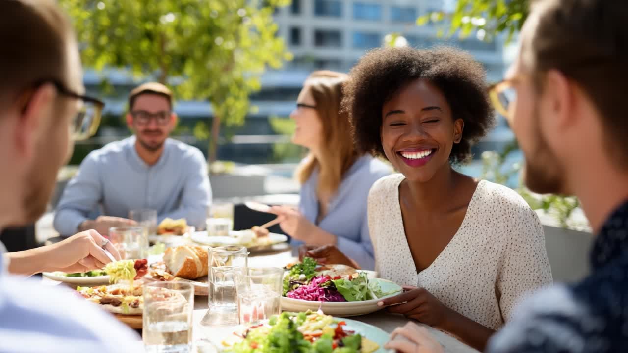 Group Meal Outdoors