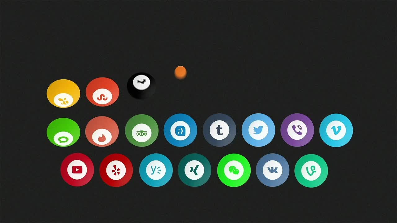 Vettore pulsanti social media liberi