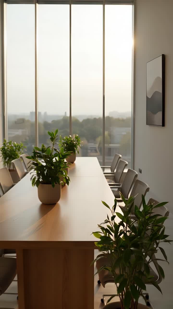 Interni Estetici di Spazio Coworking Moderno 4K