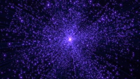 stellar circularity a mesmerizing cosmic dance in purple and blue