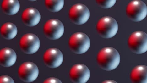 matt metallic balls rotating. abstract 3d animation.