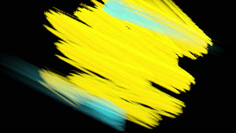 Splashing-colorful-paint-brushes-on-black-gradient