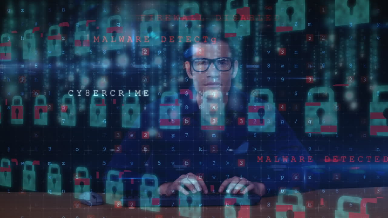 hacker hackeando un software de seguridad