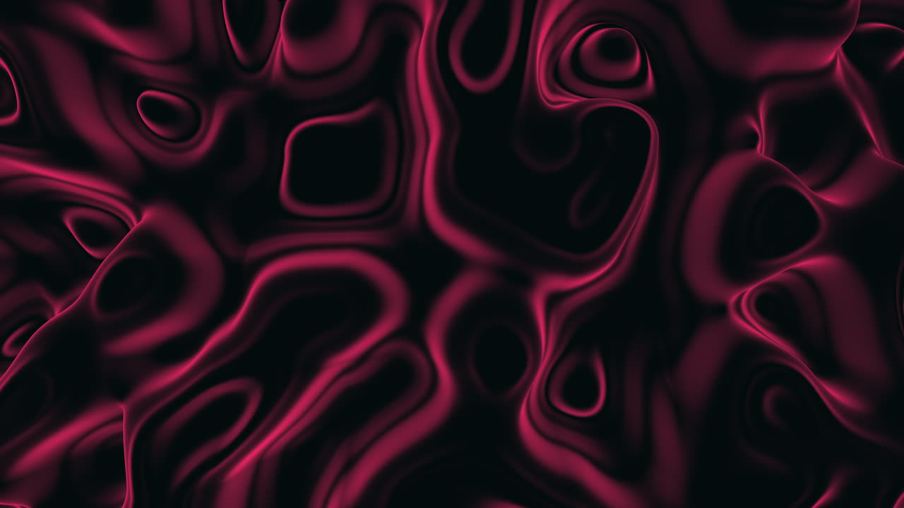 Patrón de ondas dinámico rojo y negro sobre fondo negro.