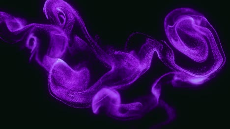 purple particle flow