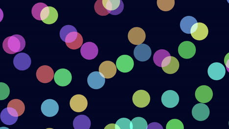 Fly-abstract-rainbow-confetti-in-dark-space