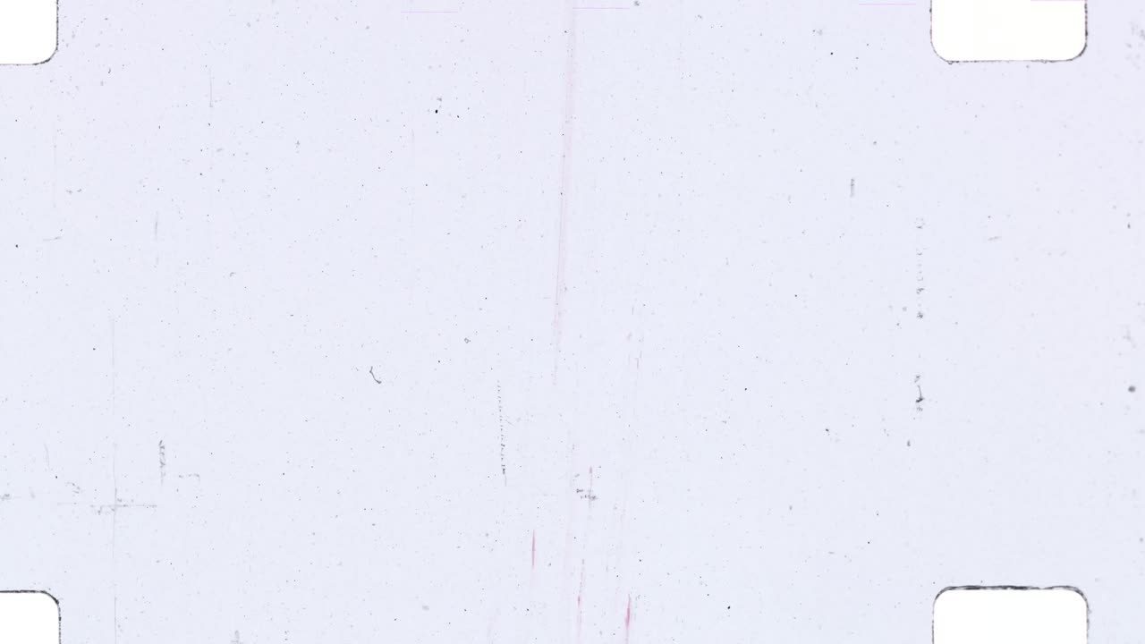 빨간 마커와 스크래치가 있는 필름 리더