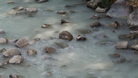 close-up view of river flow