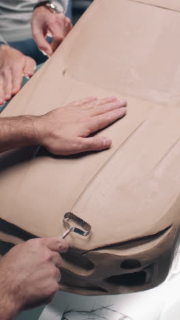 car body clay modeling