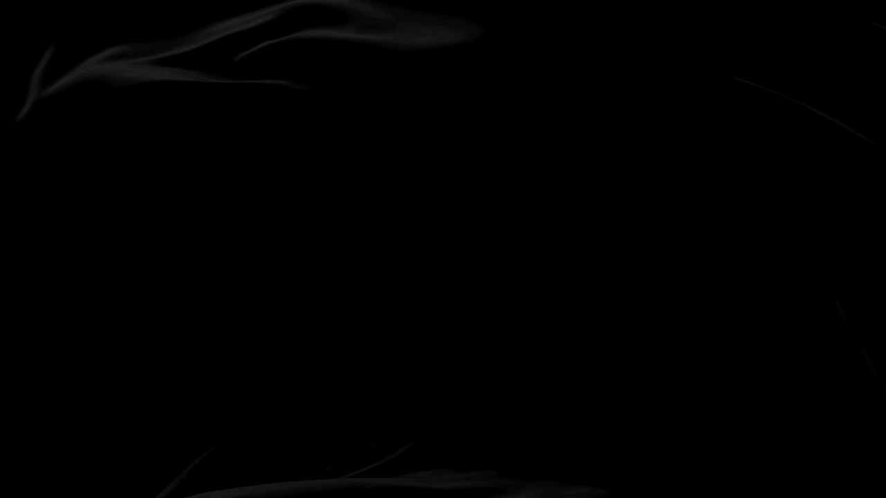 Black cloth or silk waving at wind in slow, loop
