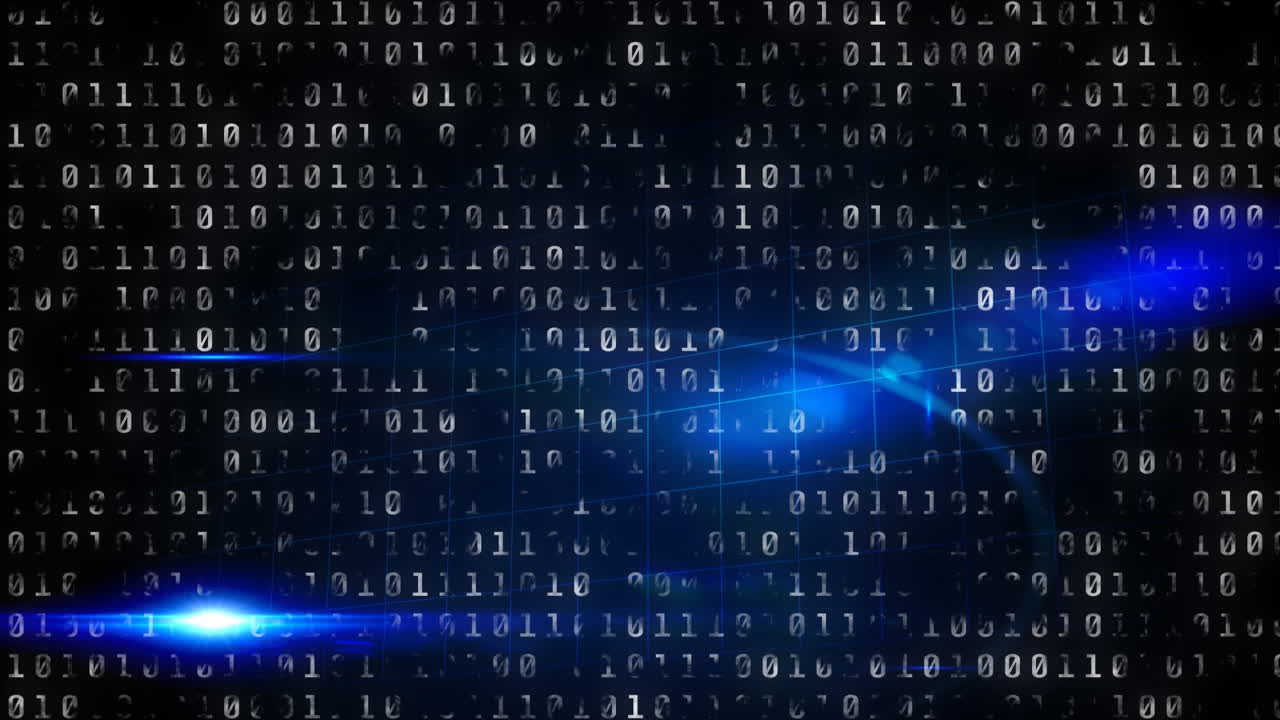 Animation of statistics in blue background