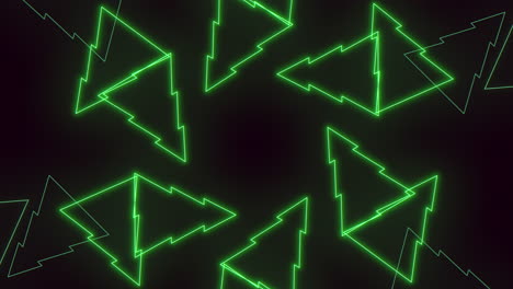 green christmas trees pattern on black background versatile design element for websites and posters