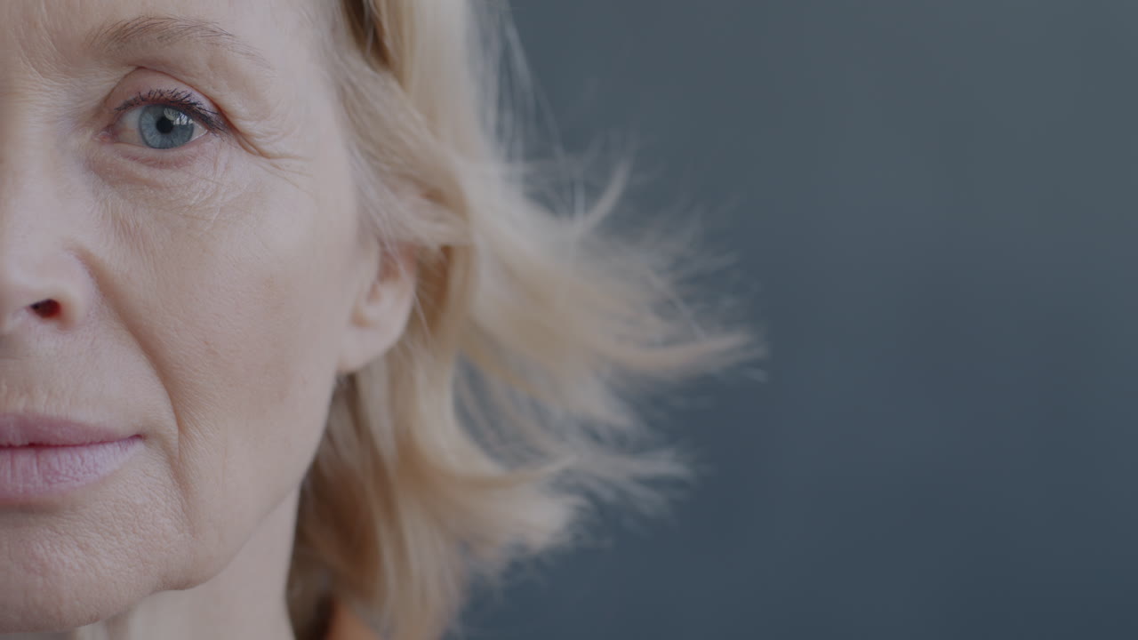 Close-up of a mature woman