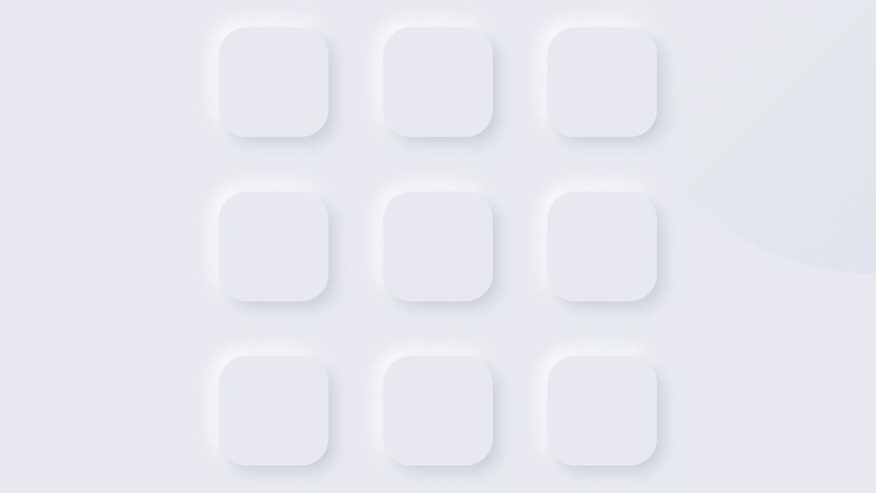 Abstract Neumorphic Grid Animation with Fading Squares