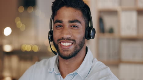 Call-center,-man-and-face-of-customer-service