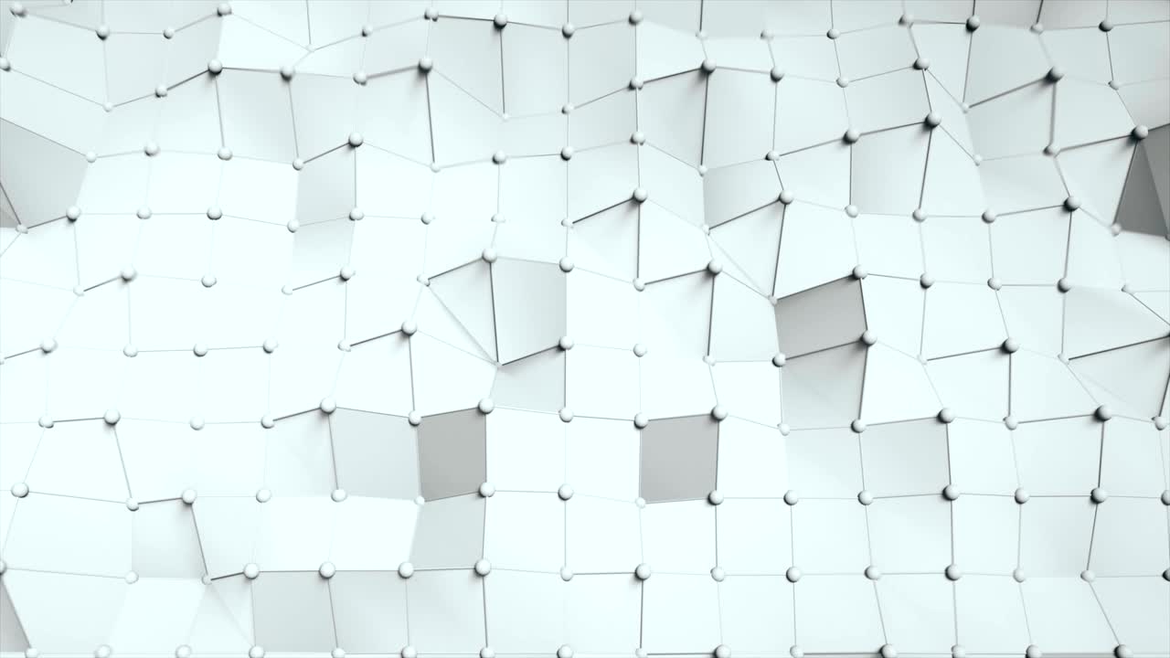 malla poligonal abstracta que se ondula lentamente.