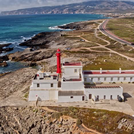 farol do cabo raso. beautiful landscape. atlantic ocean rock shore, portugal