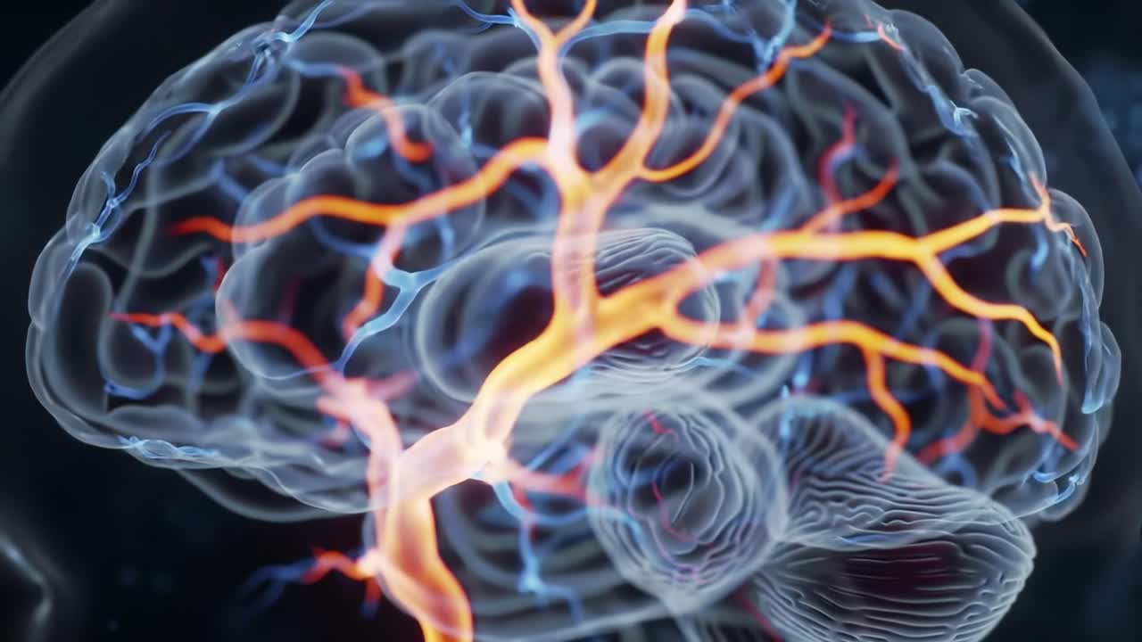 Stunning Visualization of Neural Connections in the Human Brain Highlighting the Complex Interplay of Neurons and Their Network Functionality