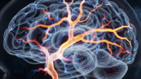 stunning visualization of neural connections in the human brain highlighting the complex interplay of neurons and their network functionality