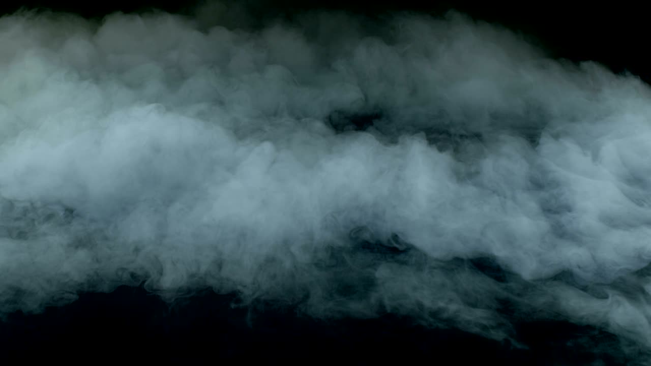 현실적인 건조 얼음 연기 구름