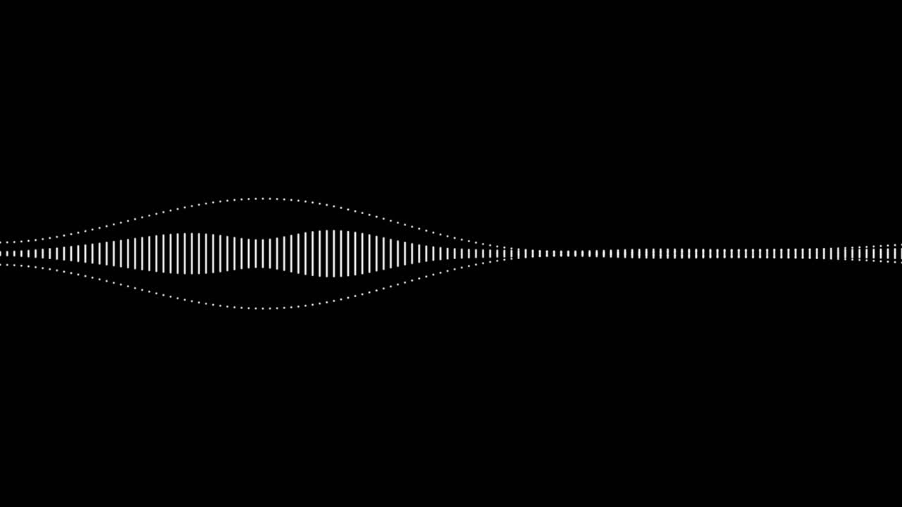 검정 바탕에 흰색 오디오 시각화 효과-2