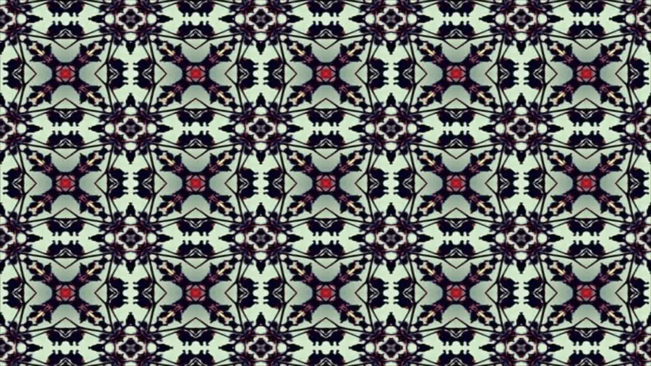 el fondo de movimiento del caleidoscopio abstracto, el fondo en bucle.
